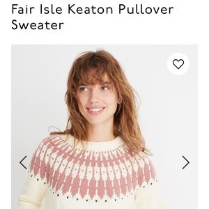 Madewell Fair Isle Keaton Sweater